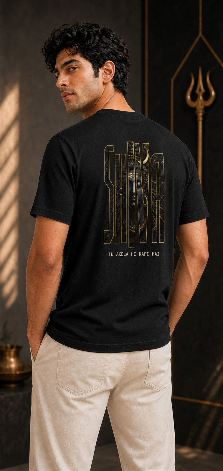 Shiva Typography Classic Crew T-Shirt