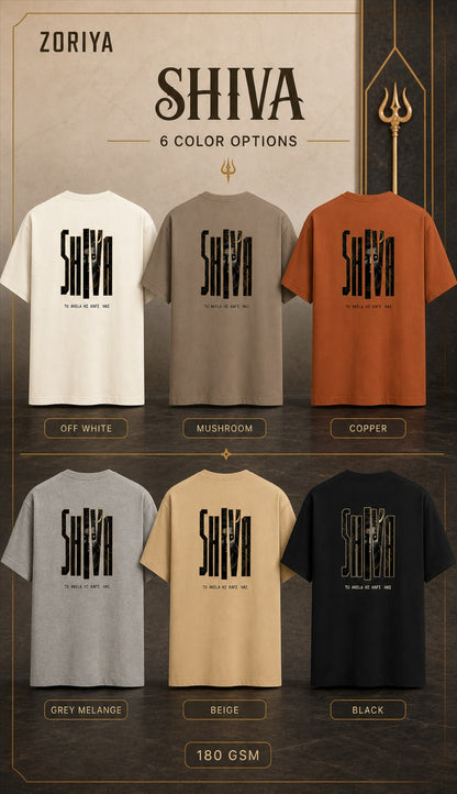 Shiva Typography Classic Crew T-Shirt
