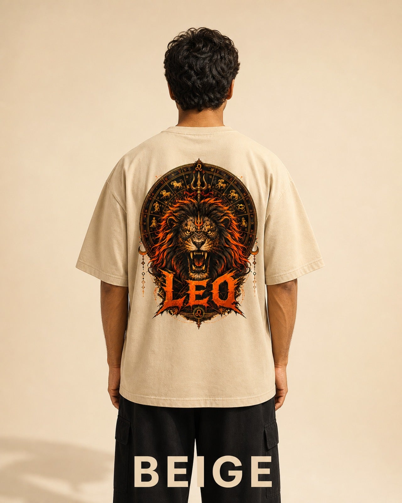 Leo  Simbha Rashi Unisex Oversized Standard T-Shirt