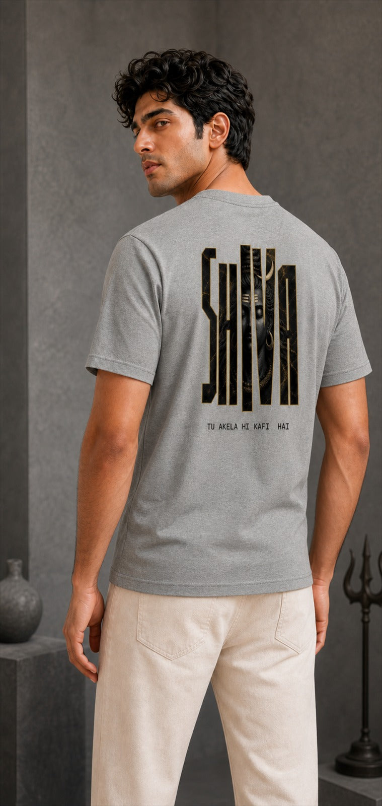 Shiva Typography Classic Crew T-Shirt